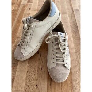 Victoria "Berlin" Casual Sneakers Made in Spain Leather Suede Blue White Size 39
